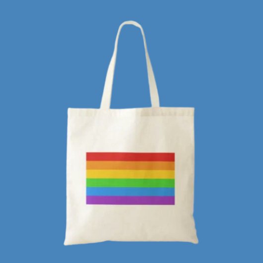 PrideCarry: Regenboog Pride Vlag Tote Bag