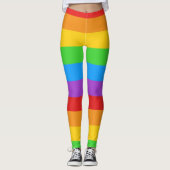 PrideFlex: Regenboogvlag Leggings (Voorkant)