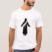 PrideJesus NonbinaryFlag T-shirt (Voorkant)