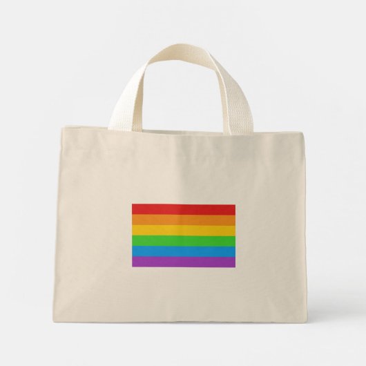 PrideMini: Rainbow Pride Mini Tote Bag (Achterkant)