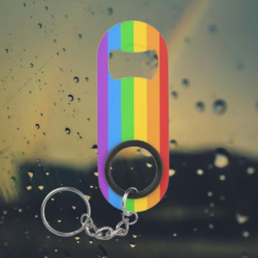 PridePop: Rainbow Pride roestvrij staal Mini Flessenopener