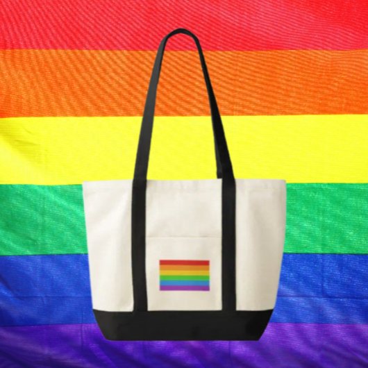PridePulse: Regenboog Pride-impuls Tote Bag