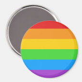 PridePulse: Regenboog Pride Knop Magneet (Voorkant / Achterkant)