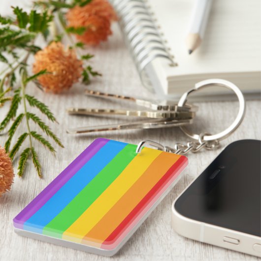 PrideSpark: Rainbow Pride Sleutelhanger (Voorkant Rechts)