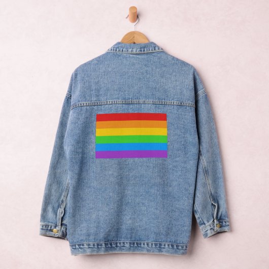 PrideThreads: Regenboogvlag Denim Jacket (Hangar)
