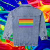 PrideThreads: Regenboogvlag Denim Jacket