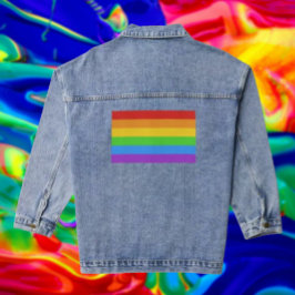 PrideThreads: Regenboogvlag Denim Jacket