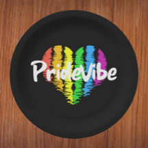 PrideVibe Hart: Krachtige Zwarte Papieren Borden
