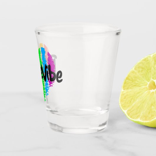 PrideVibe Logo Regenboog Hart Shot Glas (Rechts)