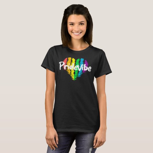 PrideVibe Logo T-shirt (Voorkant volledig)