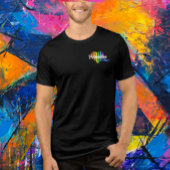 PrideVibe Logo T-shirt: Subtiele voorkant, gedurfd Tri-Blend Shirt