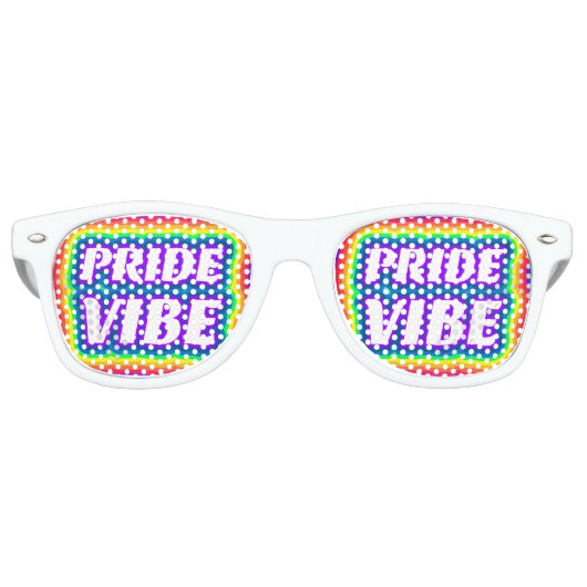PrideVibe Rainbow Party Zonnebril (Voorkant)