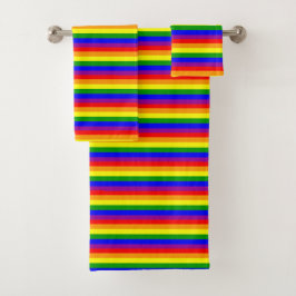 Pridevlag LGBTQAI+ Regenboogkleuren Bad Handdoek
