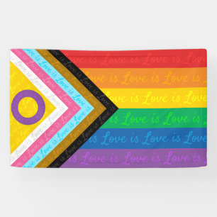 Pridevlag Liefde is Liefde Spandoek