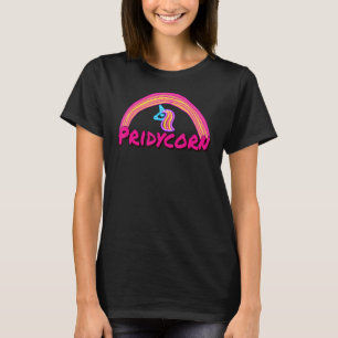 Pridycorn Neon 2 Rainbow Proud Eenhoorn Kleurrijke T-shirt