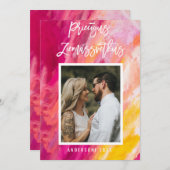 Priecigus Ziemassvetkus Letse foto gepeld (Voorkant / Achterkant)