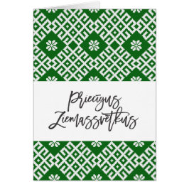 Priecigus Ziemassvetkus Traditioneel Lets Ontwerp