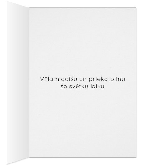 Priecigus Ziemassvetkus Traditioneel Lets Ontwerp (Binnen (Rechts))