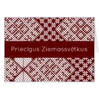 Priecigus Ziemassvetkus Traditioneel Lets Ontwerp