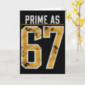 Priemgetal Als 67  Kaart (Gele Bloem)
