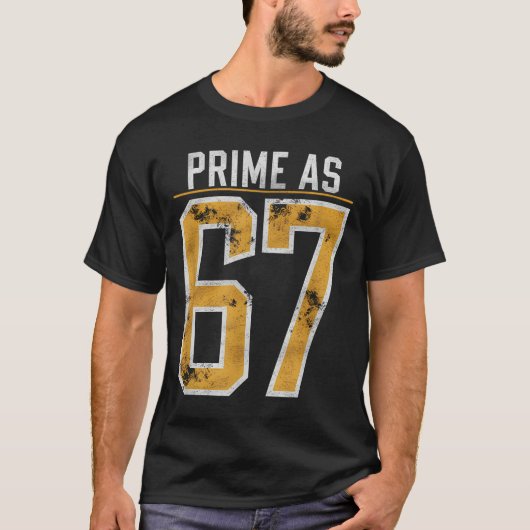 Priemgetal Als 67 T-shirt (Voorkant)