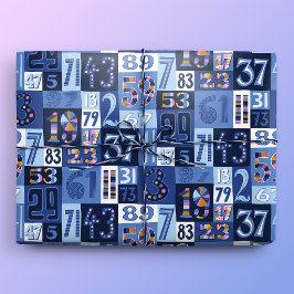 Priemgetallen tot 100 Kleurrijk Cadeaupapier