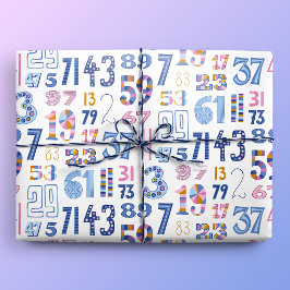 Priemgetallen tot 100 Wit Cadeaupapier