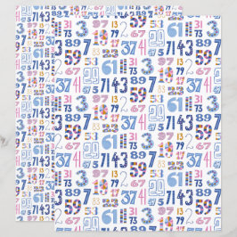 Priemgetallen tot 100 Wit Schrijfboekpapier