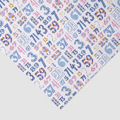 Priemgetallen tot 100 Wit Tissuepapier (Detail)