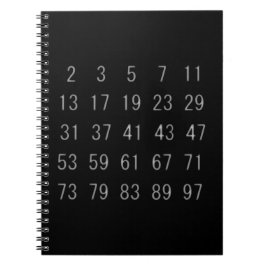 Priemgetallen Wiskunde Wetenschap Geek Notitieboek