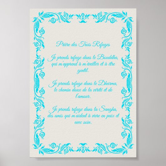 Prière Enfant Refuges Trois Joyaux Poster (Voorkant)