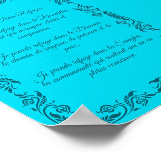 Prière Refuges Trois Joyaux – Version Adulte Poster (Hoek)