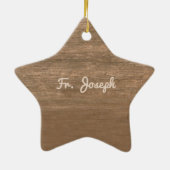 Priest 15th Ordination Jubileum Roos and Rosary Keramisch Ornament (Achterkant)