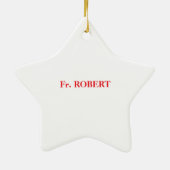 Priest 20th Ordination Jubileum Black Cross Keramisch Ornament (Achterkant)