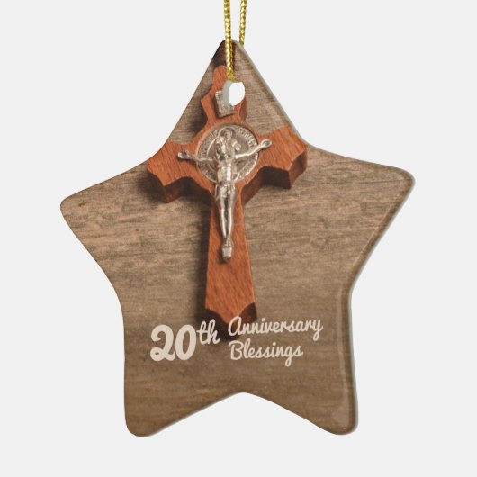 Priest 20th Ordination Jubileum Roos and Rosary Keramisch Ornament (Links)