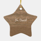 Priest 20th Ordination Jubileum Roos and Rosary Keramisch Ornament (Achterkant)