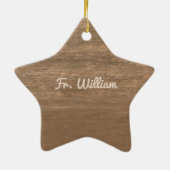 Priest 25th Ordination Jubileum Roos and Rosary Keramisch Ornament (Achterkant)