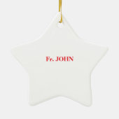 Priest 35th Ordination Jubileum Black Cross Keramisch Ornament (Achterkant)