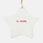 Priest 40th Ordination Jubileum Black Cross Keramisch Ornament (Achterkant)