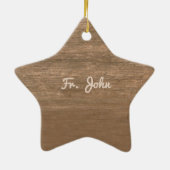 Priest 40th Ordination Jubileum Roos and Rosary Keramisch Ornament (Achterkant)