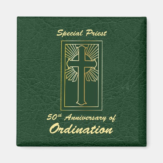 Priest 50ste Jubileum van leder van de Orde Kijk Magneet (Voorkant)