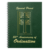 Priest 50ste Jubileum van leder van de Orde Kijk Notitieboek (Voorkant)