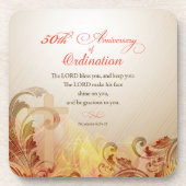 Priest, 50ste Jubileum van Ordination Blessing Bier Onderzetter (Voorkant)