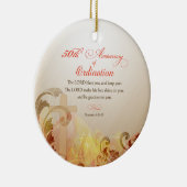 Priest, 50ste Jubileum van Ordination Blessing Keramisch Ornament (Rechts)