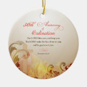 Priest, 50ste Jubileum van Ordination Blessing Keramisch Ornament (Voorkant)