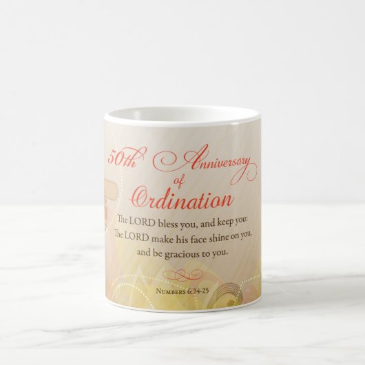 Priest, 50ste Jubileum van Ordination Blessing Koffiemok (Center)