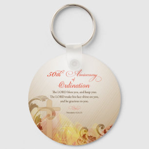 Priest, 50ste Jubileum van Ordination Blessing Sleutelhanger