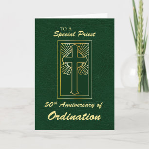 Priest 50th Jubileum, Ordination Green Leather Kaart