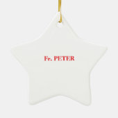 Priest 50th Ordination Jubileum Black Cross Keramisch Ornament (Achterkant)