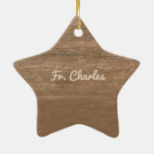 Priest 55th Ordination Jubileum Roos and Rosary Keramisch Ornament (Achterkant)